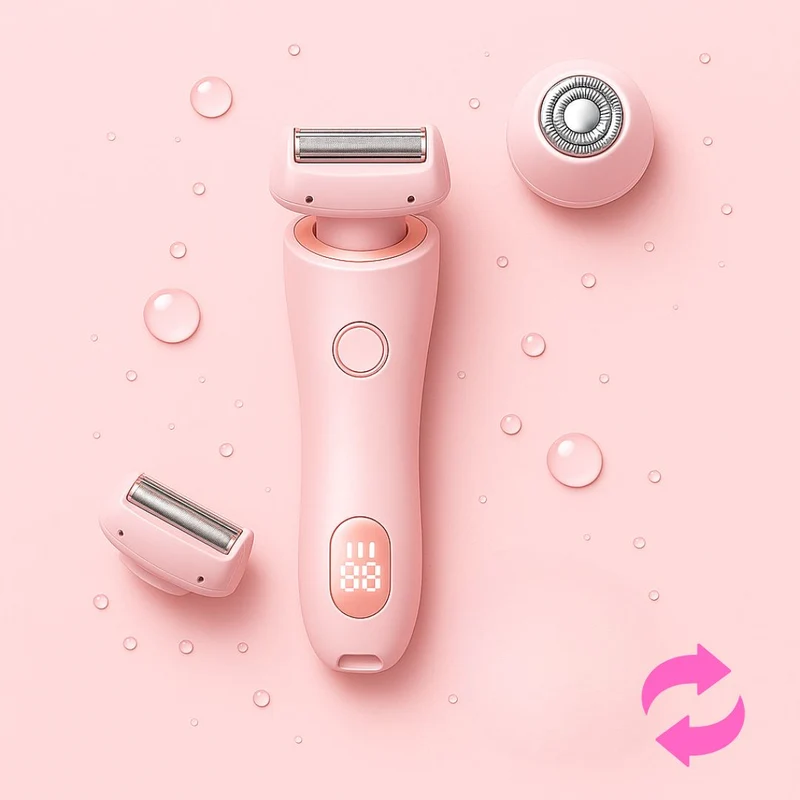 Intimrasierer für Frauen | Elektrischer Damenrasierer für Intimbereich | Bikini Trimmer | Femora