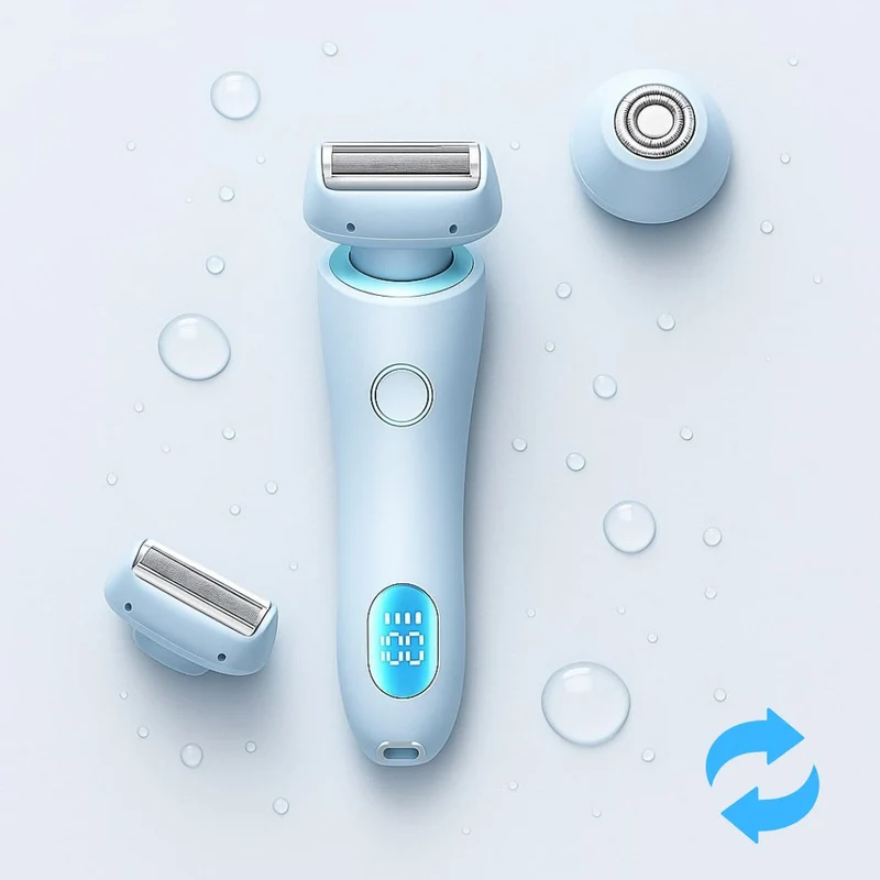 Intimrasierer für Frauen | Elektrischer Damenrasierer für Intimbereich | Bikini Trimmer | Femora