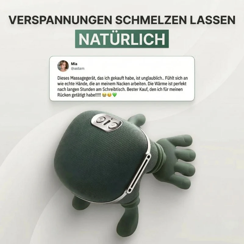 Massagegerät für Nacken & Schulter | Nackenmassage zuhause für geschmeidige Muskeln | Nackenia