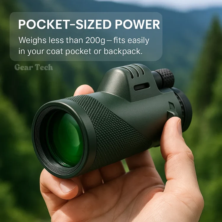 Kompakt 600x Ultra-Zoom Monokular mit Smartphone-Adapter - Wetterfest und Stoßfest