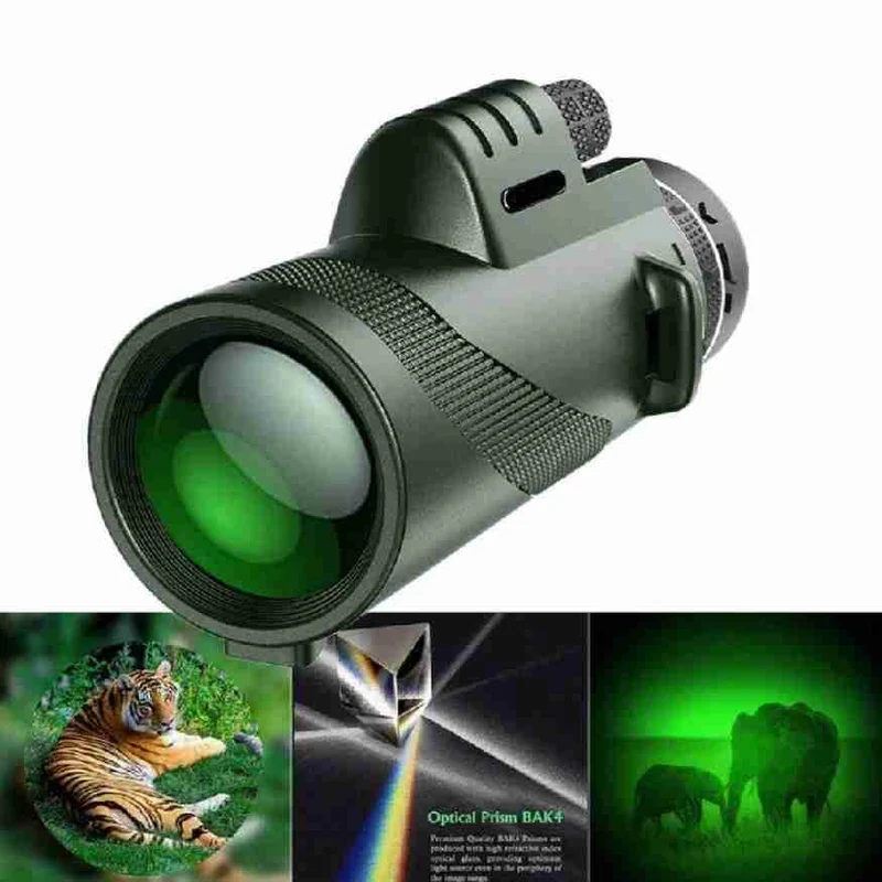 Kompakt 600x Ultra-Zoom Monokular mit Smartphone-Adapter - Wetterfest und Stoßfest