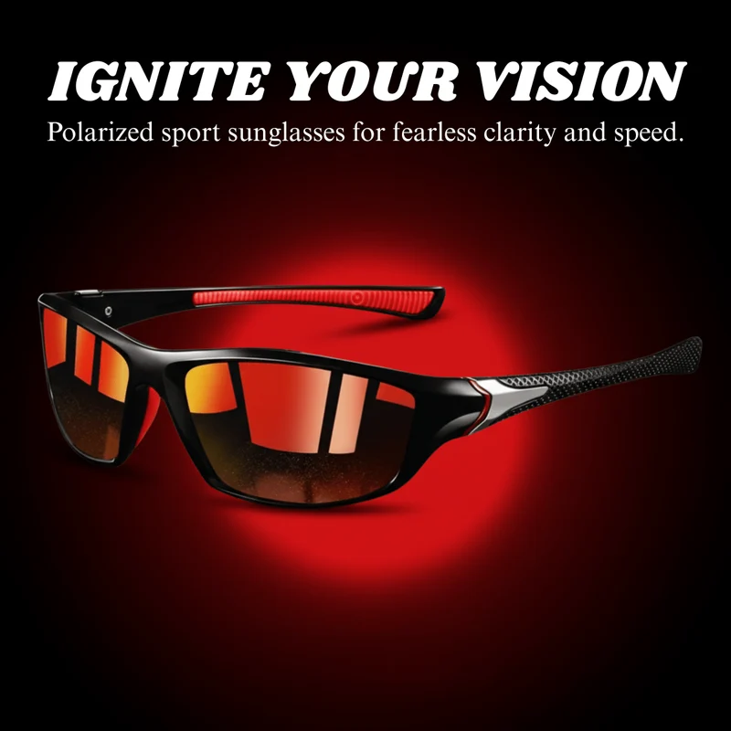 Polarisierte Sonnenbrille mit UV400 Schutz und Gummigriff