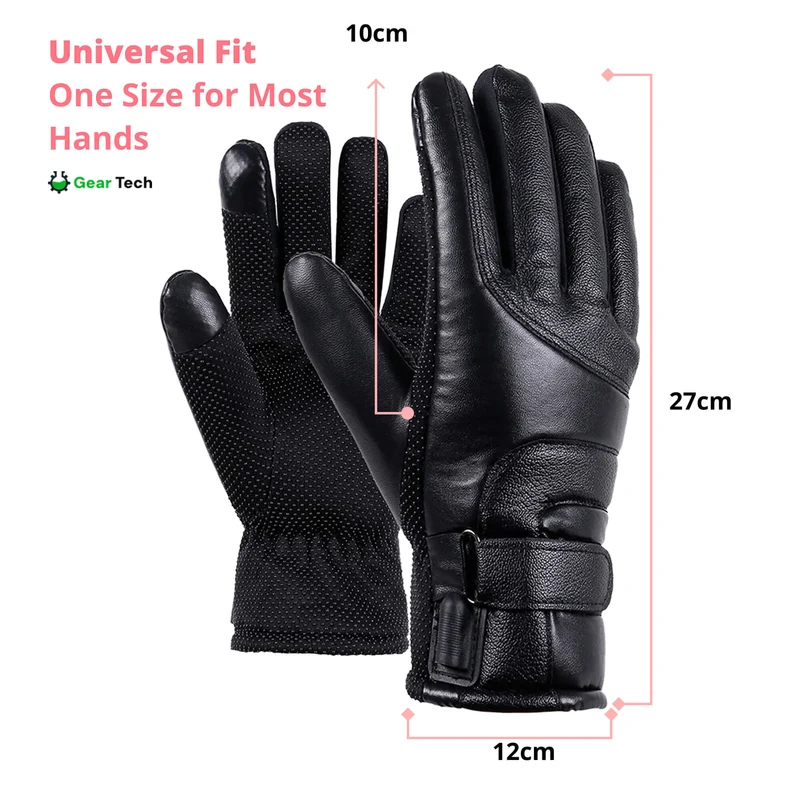 Heizbare Handschuhe für Damen UK – Damen Thermische Wasserfeste Winterhandschuhe mit Touchscreen & USB Aufladbar Warm Design