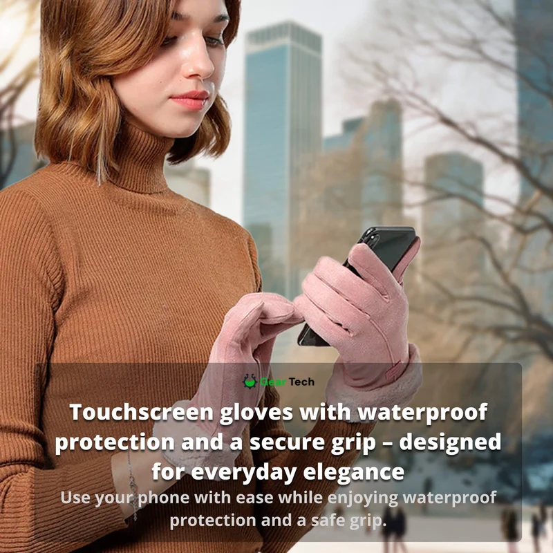 Heizbare Handschuhe für Damen UK – Damen Thermische Wasserfeste Winterhandschuhe mit Touchscreen & USB Aufladbar Warm Design
