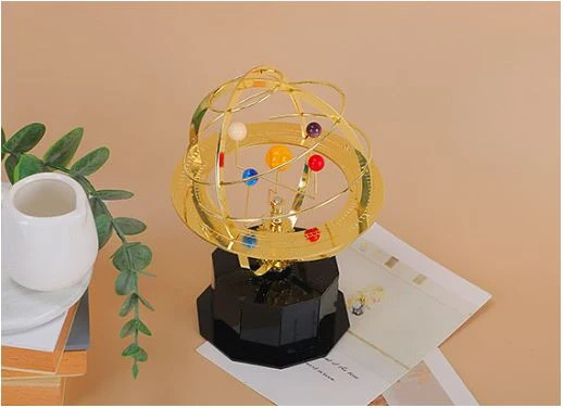 Grand Orrery Modell Handgefertigtes Mechanisches Messing Sonnensystem Replica (5 Planeten)
