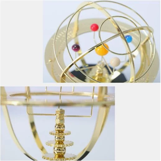 Grand Orrery Modell Handgefertigtes Mechanisches Messing Sonnensystem Replica (5 Planeten)