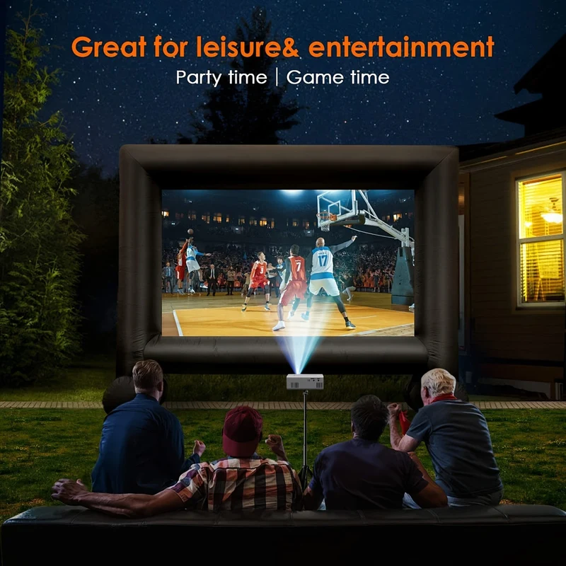 Ultra-Hell Mini-Projektor 3000 Lumen – Tragbar, HDTV & USB, Ideal für Heimkino & Draußen!