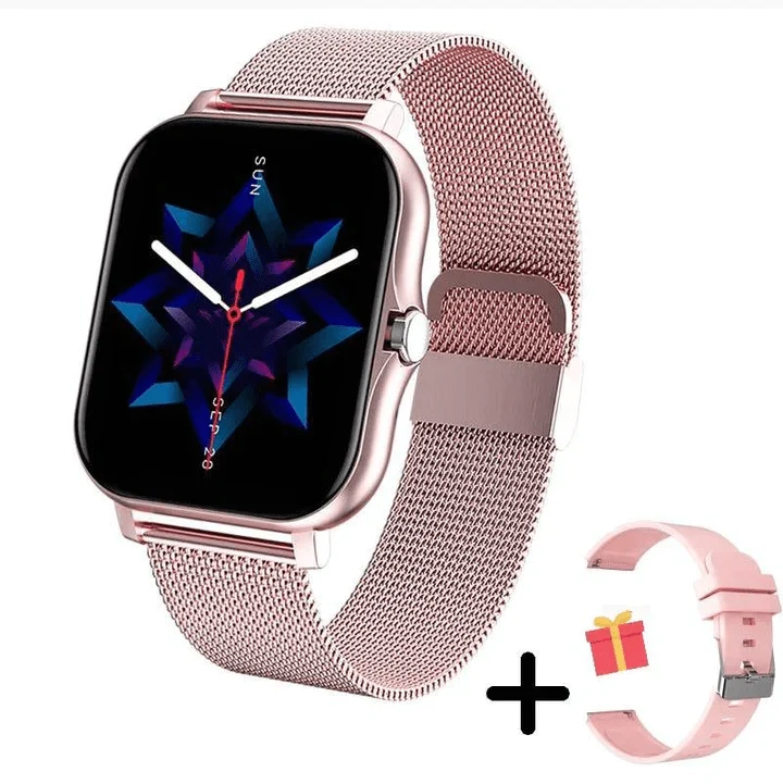 Slim Damen-Smartwatch mit Fitness-Tracker und Touchscreen