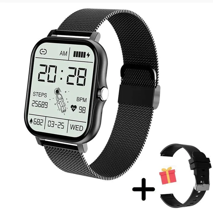 Slim Damen-Smartwatch mit Fitness-Tracker und Touchscreen
