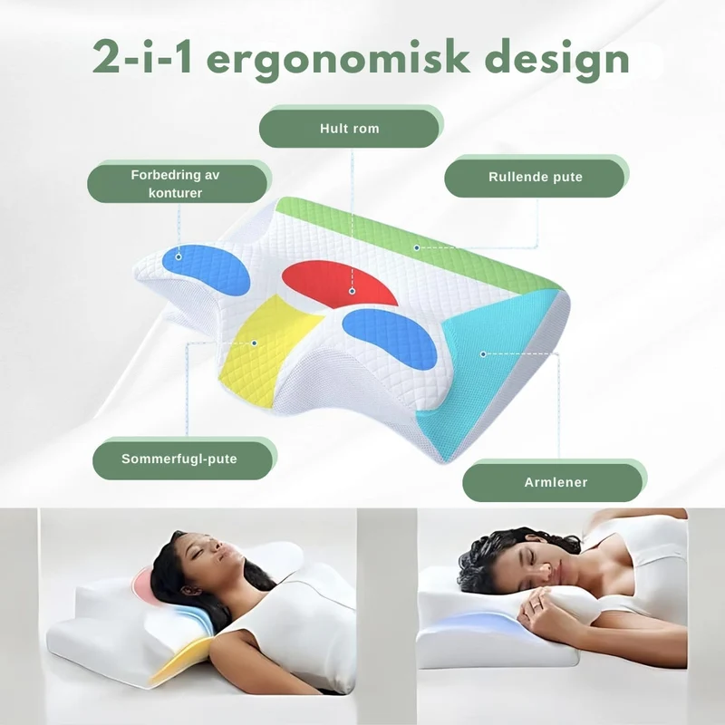 SleepAlign - Ergonomisches Orthopädisches Kissen für Schmerzfreien Schlaf