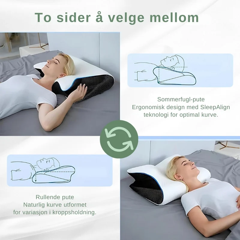 SleepAlign - Ergonomisches Orthopädisches Kissen für Schmerzfreien Schlaf