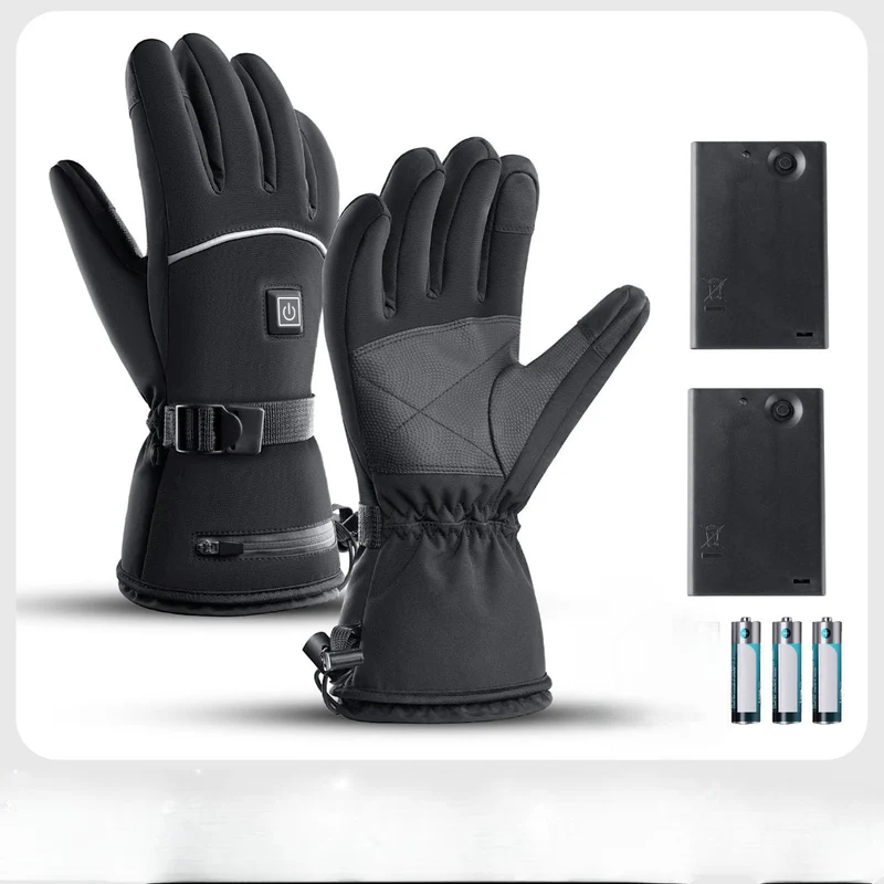 Elektrische Winterhandschuhe - Beheizt | 3 Temperaturstufen | Wasserdicht