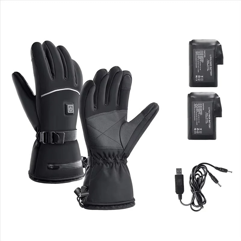 Elektrische Winterhandschuhe - Beheizt | 3 Temperaturstufen | Wasserdicht