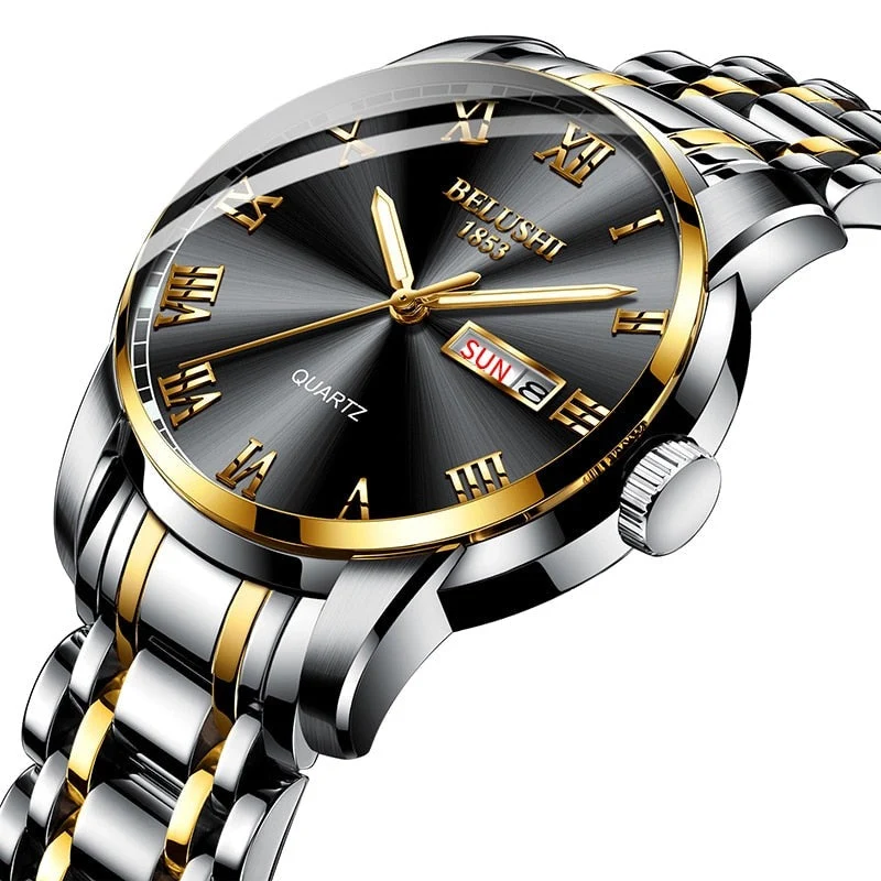 Lysende Herrenarmbanduhr