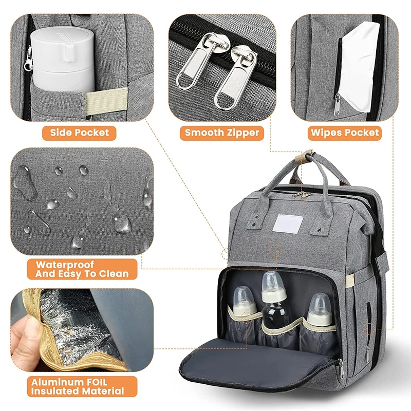 2-in-1 Wickeltasche für Babys