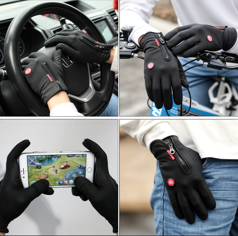 Thermohandschuhe wasserdicht und winddicht für Outdoor-Winteraktivitäten
