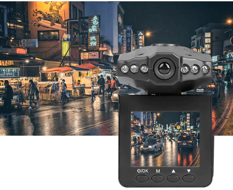 Breite Ecke rotierende Dashcam