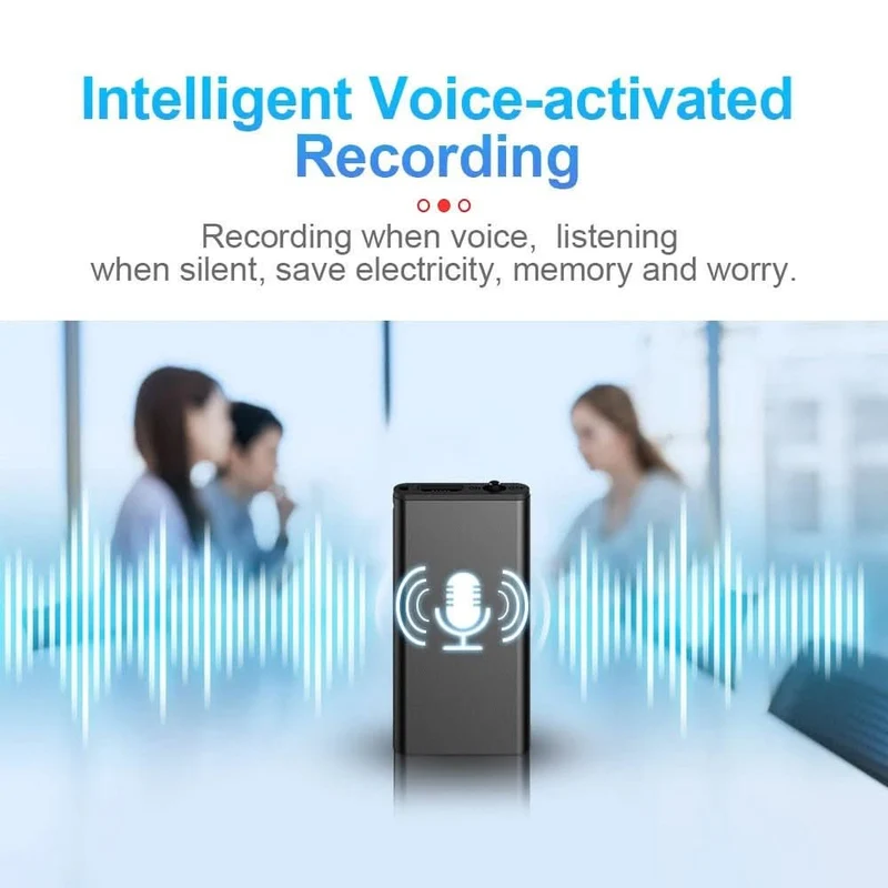VoiceNote Mini Diktiergerät – Ultraleicht mit Sprachaktivierung und 32 GB Speicher