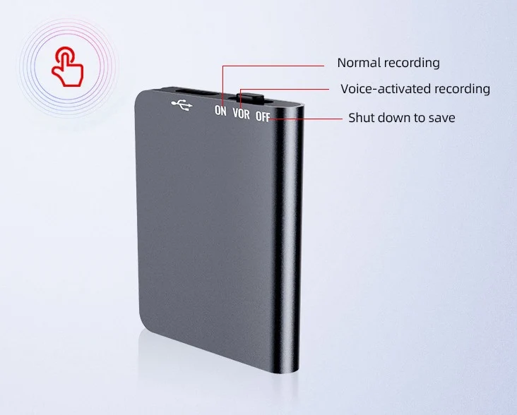VoiceNote Mini Diktiergerät – Ultraleicht mit Sprachaktivierung und 32 GB Speicher