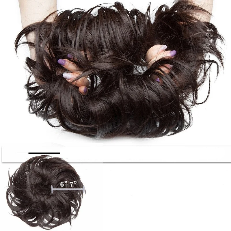 Unordentliches Haarknoten Scrunchie