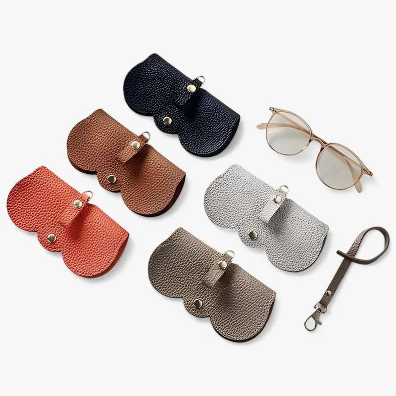 Sun Cover™ Lederetui für Brille mit Klickverschluss